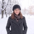 thumbnail image 6 of Loritta 2 Pack Women Winter Hat Slouchy Warm Knit Beanie Cap Black and Red, 6 of 10