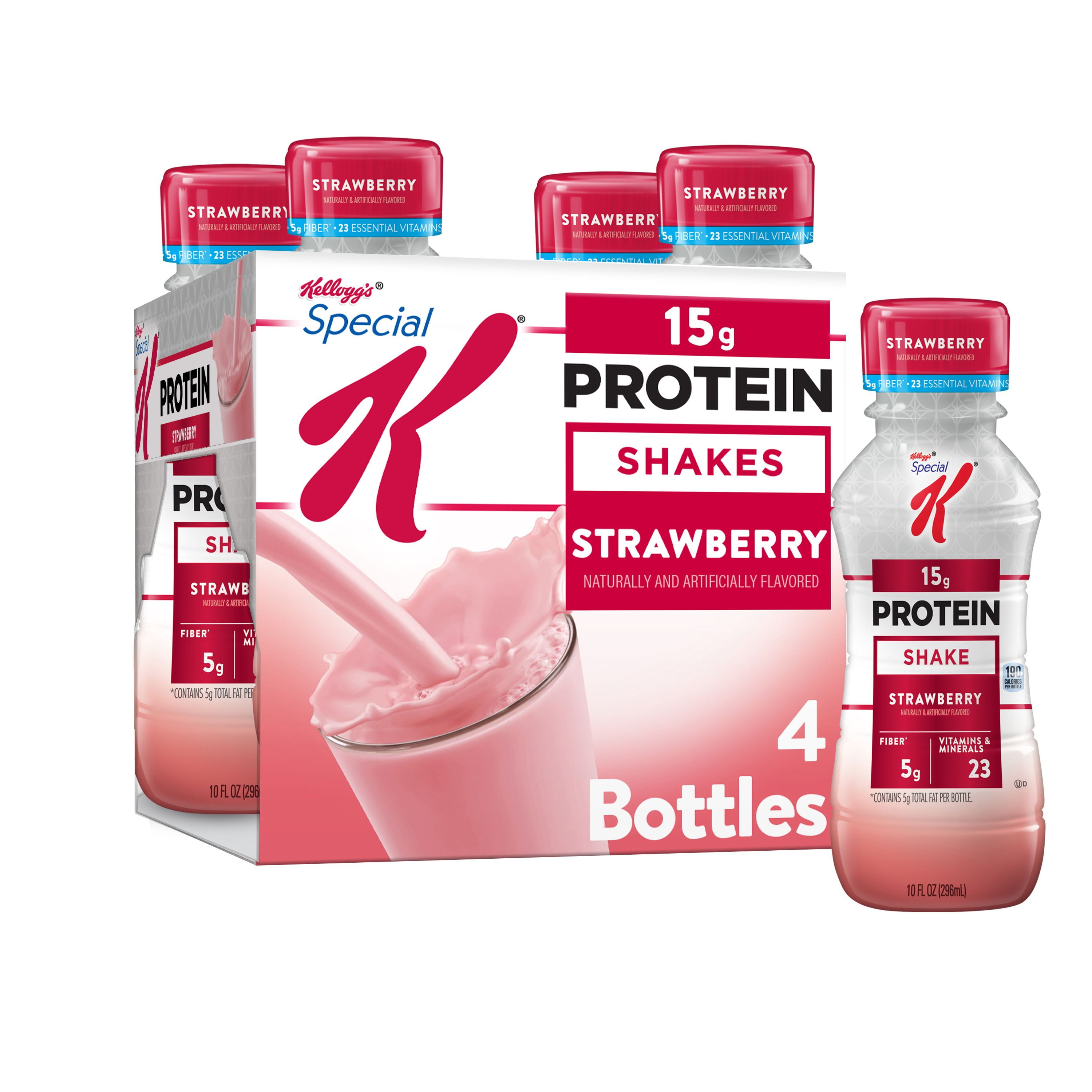 Kellogg's Special K Protein Shakes, Strawberry, 4 Ct, 40 Oz, Pack
