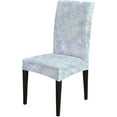 thumbnail image 3 of Dining Chair Covers Set of 4 Stretch Spandex Removable Washable Snowflake Kitchen Chair Protector Slipcovers for Living Room,Ceremony,Restaurant,Party, 3 of 6