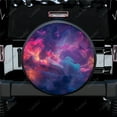 thumbnail image 1 of Colorful Abstract Cloudlike Polyester Universal Spare Wheel Tire Cover Custom Tire-Covers for Trailer RV SUV Truck Camper, 1 of 5