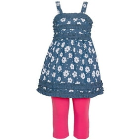 stylesilove little girl daisy floral top shrug and pants 3 pc 4 5