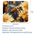 thumbnail image 5 of Bee Square 8.3x9.8 Inch Non-Slip Rubber Bottom Printed Mousepad Desk Mat Gaming Mousepad for Office and Gaming, 5 of 6