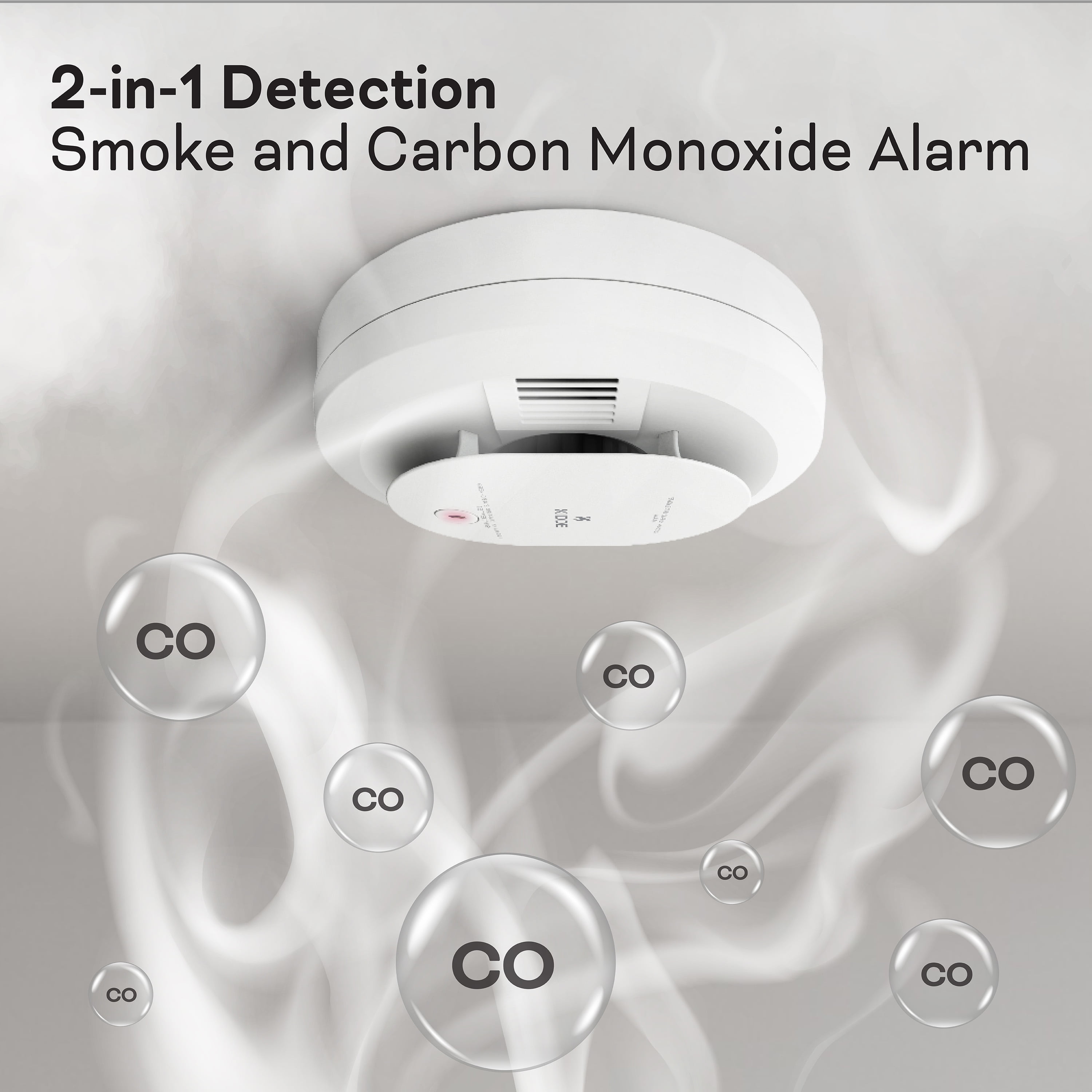 Kidde Hardwired Smoke & Carbon Monoxide Voice Alarm, Interconnectable with AA Battery Backup