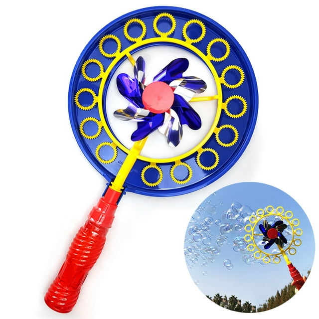 Kids Bubble Wand Set Creative Windmill Design Bubble Maker Bubble Toy for Party(Without Bubble Solution)