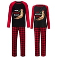 thumbnail image 1 of Pijama navideño a juego para pareja Conjunto de pijama negro con medio salón de nutria, 1 of 4