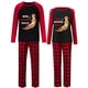 thumbnail image 1 of Pijama navideño a juego para pareja Conjunto de pijama negro con medio salón de nutria, 1 of 4