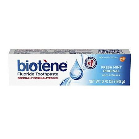 Biotene Dry Mouth Fluoride Toothpaste Fresh Mint, 0.7 oz