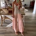 thumbnail image 2 of Womens Casual Sans Manches Combinaisons Spaghetti Sangle Taille Haute Extensible Romper Jambe Large Cravate Colorant Extensible Pantalon Long, 2 of 3