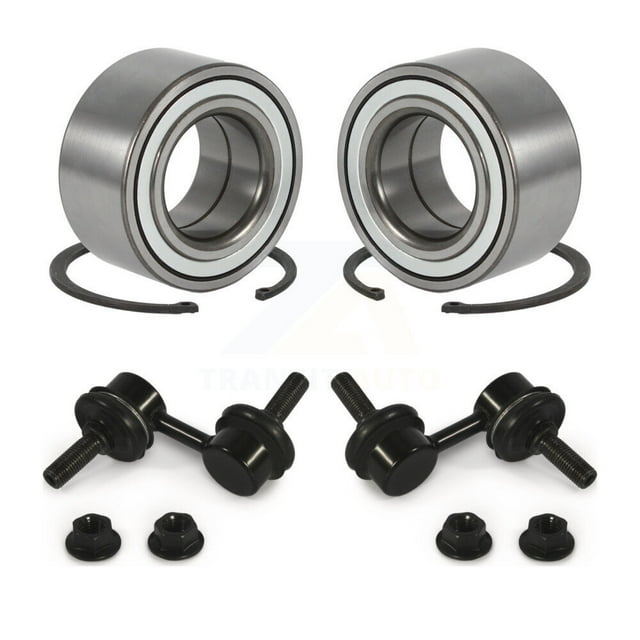 Transit Auto Front Wheel Bearing and Link Kit for Car 1997-2001 Honda CR-V - Left Right Side (Driver Passenger) K77-100487