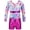 Rose, variant on renvena Leotards for Girls Gymnastics with Shorts Activewear Shiny Metallic Criss-cross Biketards