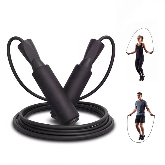 Jump Rope, Adjustable Jump Ropes Skipping Rope 2 Pack 110.24 in Tangle-Free Ball Bearings Home Gym Workout Women and Men