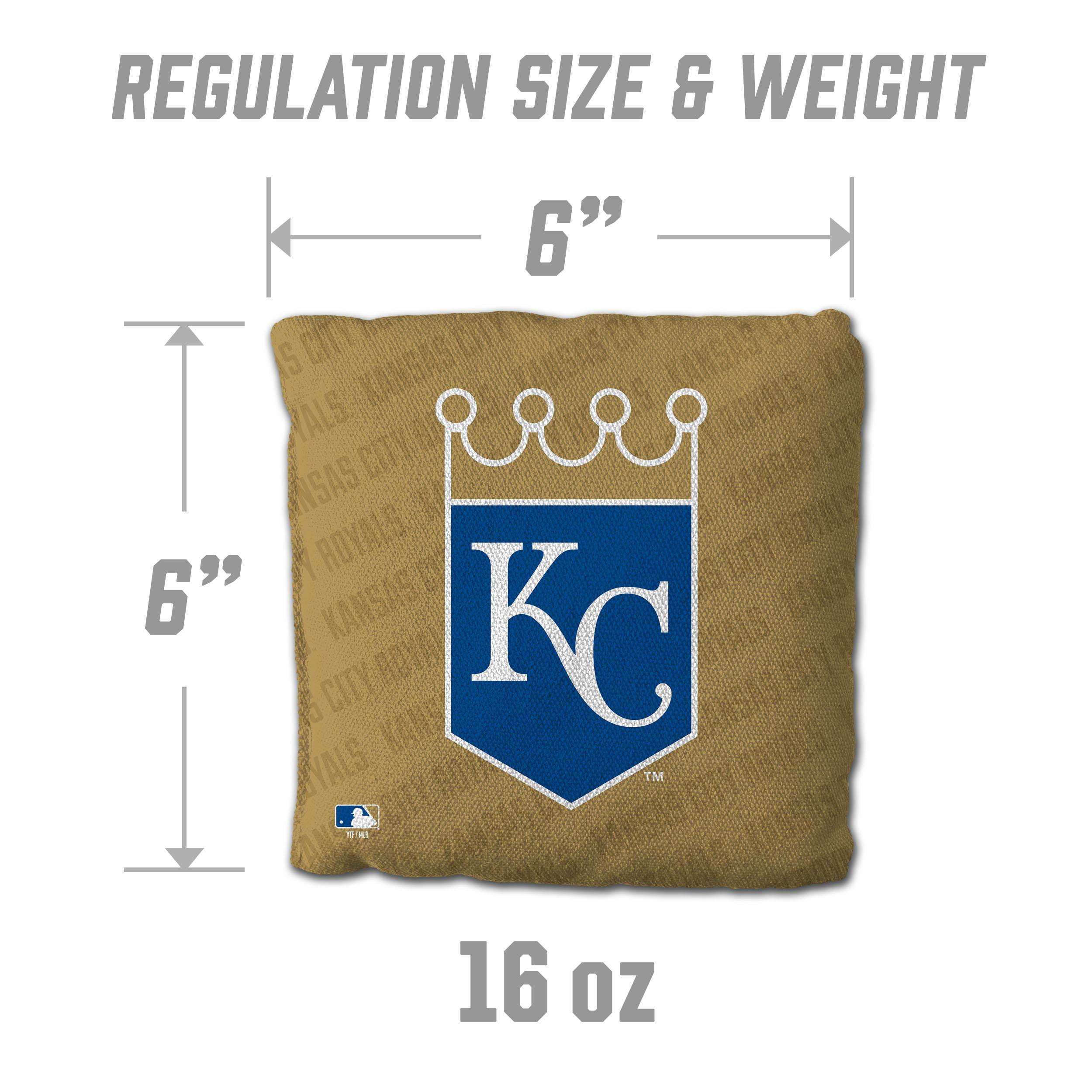 MLB Kansas City Royals Cornhole Bags - 4PK - Gold
