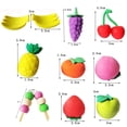 thumbnail image 4 of Juego de gomas de borrar HUOGUO, 30 rompecabezas sin látex con formas de frutas para niños, 4 of 4