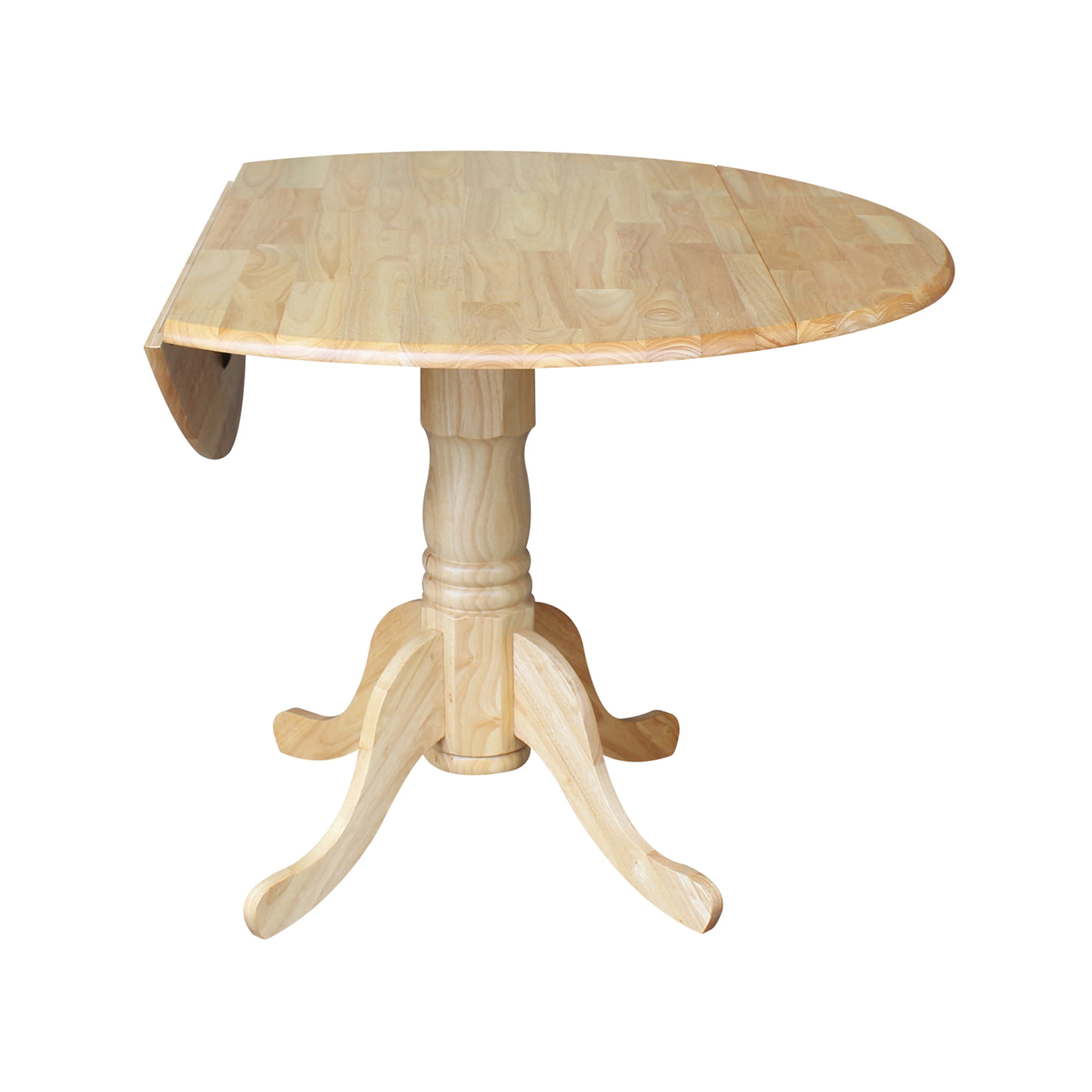 International Concepts Solid Wood 5 Piece Dining Set with 42 in
