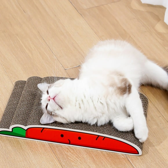 Plastic Sealed Corrugated Flat Panel Wave Splicing Cats Scratch Board Tile Edges Cats Scratch Board Cats Nests Thickened Paper Hard Wearing And Shavings Free