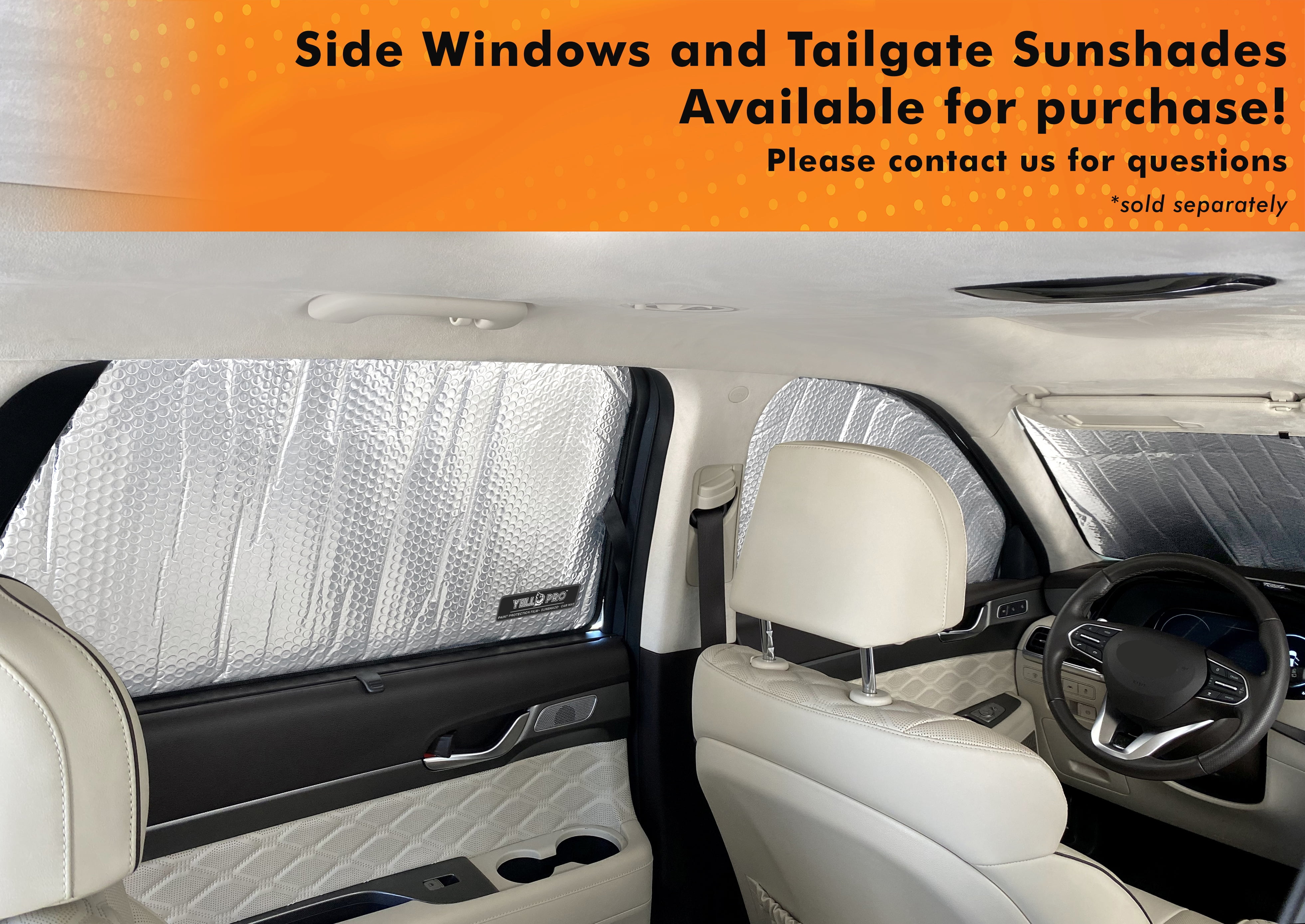 Sun Shade Sunshade For Hyundai Palisade 2020-2024 2025 2026 Windshield Cover, 4-Layers Sun Shield 240T Silver Sun Visor Foldable Front Window Shade - View #2