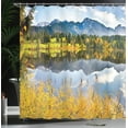 thumbnail image 4 of Ambesonne Nature Shower Curtain, Country Scene and Lake, 69"Wx75"L, Multicolor, 4 of 5