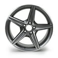 thumbnail image 5 of 18" Wheel Rim 18x8.5-inch 5-Lug Machined Gray, for Mercedes Benz C300 C350 E300 E350 CLA250 Car Rim, 4 Count, 5 of 12