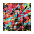 thumbnail image 1 of Urban Graffiti Decorative Napkins Set of 4, Sketchy Graffiti Design with Grungy Dripping Paint Drops and Splashed Ink, Silky Satin Fabric for Brunch Dinner Party, 12", Multicolor, by Ambesonne, 1 of 2