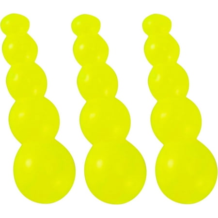 50 Pack Stacked Fishing Beads Lure Making Supplies Spinner Making Accessories Walleye Rig Inline Spinner Salmon Eggs Fluorescent Yellow-50pk Fluorescent Yellow-50pk