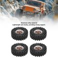 thumbnail image 3 of Rueda Beadlock para Coche RC, Llanta 1/24 Crawler de Aleacio de Aluminio, Buje de 6 Orificios Con Neumilare de 1.0 para un mejor Agarre y Estabilidad., 3 of 7