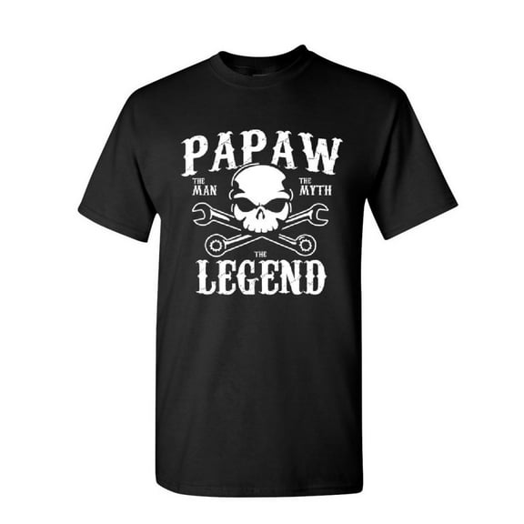 Tee Hunt Papaw The Man The Myth The Legend T-Shirt Grandpa Father's Day Mens Shirt