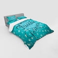 thumbnail image 3 of Ambesonne Saying Bedding Set 3 Pcs, Best Friends Forever, Twin, Pale Green Dark Teal, 3 of 3