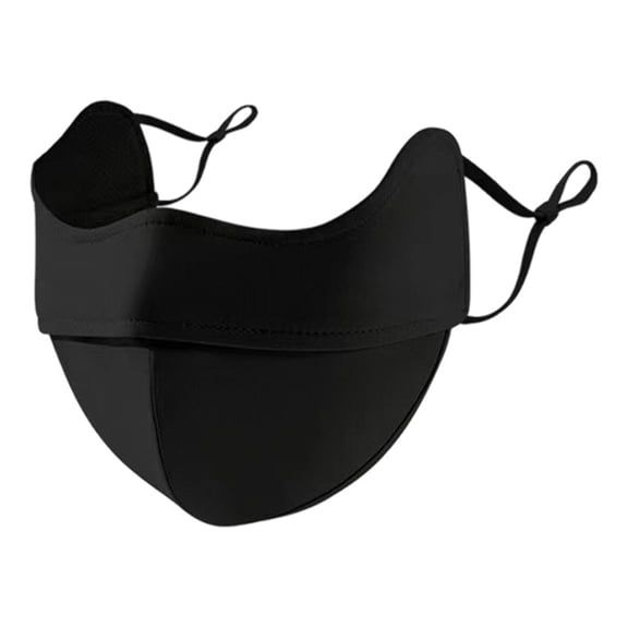 Unisex Sun Protection Full Face Mask, UPF 50 Face Cover, Breathable Face Cover Hat Outdoor Activities Summer Cycling Hiking Travel,Color:Black