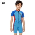 thumbnail image 2 of Trajes de baño de neopreno Trajes de baño térmicos Secado rápido Niños con traje de neopreno corto de manga corta Playa de sol para snorkeling Surfing XL Yuarrent OD003652-04, 2 of 7