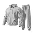 thumbnail image 2 of TOMVIGX Mens Track Suits 2 Piece Set Solid Zip up Hoodie & Drawstring Joggers Trendy Casual Athletic Sweatsuit Outfits, 2 of 6
