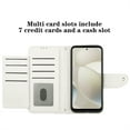 thumbnail image 4 of Allytechgroup Wallet Case for Moto G Power (2025), Luxury PU Leather Shockproof Protective Flip Cover for Women Girls, Kickstand Folio Case with Card Slots Holder Wrist Strap Lanyard, White, 4 of 5
