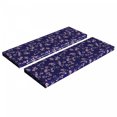 thumbnail image 1 of Japanese Bench Cushion Set of 2, Blooming Sakura Cherry Branches Chinese Oriental Kimono Pattern, Standard Size Foam Pad and Decorative Cover, Purple Rose Fern Green, by Ambesonne, 1 of 4