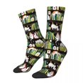 thumbnail image 3 of Gatos de la biblioteca Gatos caprichosos en los estantes de libros Calcetines para hombre Calcetines largos hasta la rodilla Calcetines para parejas Medias de personalidad Hip Hop, 3 of 4