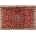thumbnail image 1 of Ahgly Company Indoor Rectangle Traditional Orange Salmon Pink Persian Area Rugs, 4' x 6', 1 of 6