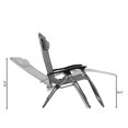 thumbnail image 3 of Veryke 2Pcs Zero Gravity Chair, Portable Folding Chairs for Sun Bath, Lounge Chair Table Set, Lawn & Patio Chair, Folding Beach Chair with Detachable Cup Holder, Gray, 3 of 7