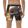 thumbnail image 4 of Salouo Cute Big-Eared Mouse Pattern Men's Boxer Briefs, Soft & Breathable Underwear Elastic Waistband Briefs for Men,1-Pack, 4 of 7
