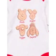 thumbnail image 2 of Character Infant Baby Holiday Take Me Home, Bib, Long-Sleeve Bodysuit, and Pants Outfit Set, 3-Piece Sizes Newborn-12 Months, 2 of 12