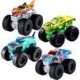 thumbnail image 3 of Hot Wheels Monster Trucks Roarin' Wreckers 4-Pack Bundle, Mega Wrex, Ages 3+ HDX60-956K, 3 of 4