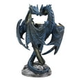thumbnail image 5 of Dragon Heart Altar Drake Candleabra Candle Holder Twin Dragons Figurine 9"Tall, 5 of 6