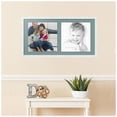 thumbnail image 2 of ArtToFrames Collage Photo Picture Frame with 2 - 15x15 Openings, Framed in White with Nile Green and Black Mats (CDM-3966-40), 2 of 8