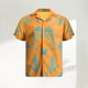 thumbnail image 5 of Camisa de Manga Camisas de playa Hombres con botones Cuello vuelto Cuello en V Traje diario Kuymtek Amarillo T M para Hombre, 5 of 7