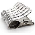 thumbnail image 1 of 6 Pack Large Beach Towel Clips Stainless Steel XXL Clothes Pegs Beach Towel Clips Metal Clips Jumbo, 1 of 1