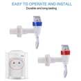 thumbnail image 4 of Unique Bargains 2pcs en Plastique Refroidisseur d'Eau Robinet Pousser Type Poignée Ajustement Boisson Distributeur d'Eau Robinet Remplacements Rouge / Bleu, 4 of 7