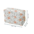thumbnail image 2 of Ofertas Únicas 1 Pc Bolsa de Maquillaje Portátil Impresa Naranja Rosa de Poliéster, 2 of 5