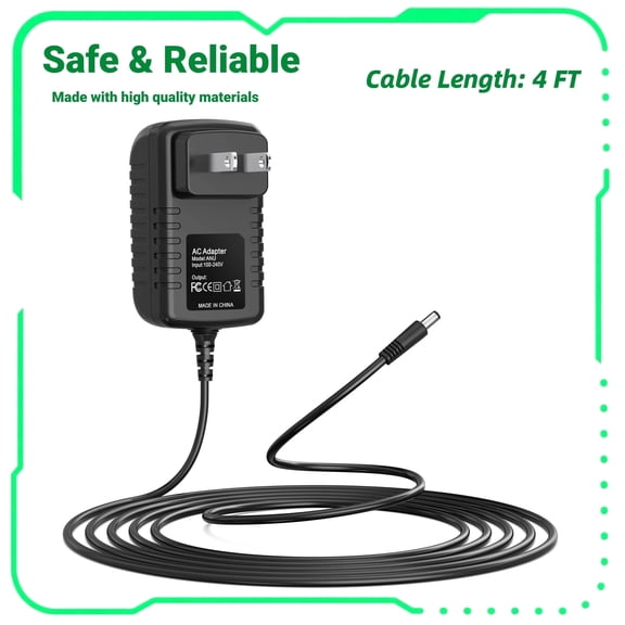 FITE ON 12V 2A AC Adapter Compatible with CS Model: CS-1202000 Wall Home Charger Power Cord Mains