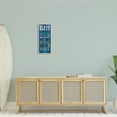 thumbnail image 2 of Stupell Industries Beach Rules Sign Blue Planked Pattern Motivational Phrases, 10 x 24, Design by Stephanie Workman Marrott, 2 of 7