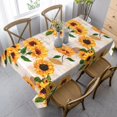 thumbnail image 2 of Sunflower Vintage Tablecloth Table Cover Washable Tabletop for Kitchen Dinning Decoration Rectangle 60x84inch, 2 of 6