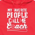thumbnail image 3 of Instant Message - My Favorite People Call Me Coach - Men's Pullover Hooded Fleece Sweatshirt, 3 of 6