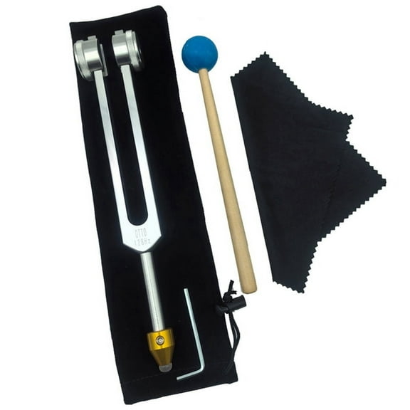 Tuning Fork Set,OTTO128HZ Forks with Base for Healing Chakra,Sound Therapy,Keep Body,Mind, Spirit Perfect Harmony