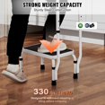 thumbnail image 3 of Step Ladder Step lbs Capacity Ergonomic Folding Steel Step Stool with Wide Slip Pedal Sturdy Step Stool for Adults Toddlers MultiUse for Household Kitchen Office RVs, 3 of 9
